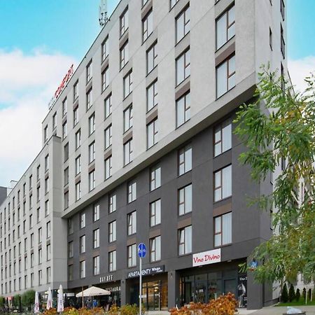 Warsaw City View: Modern Apartment with Parking Exterior photo