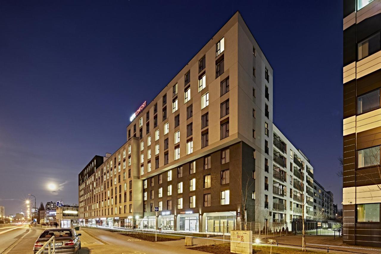 Warsaw City View: Modern Apartment with Parking Exterior photo