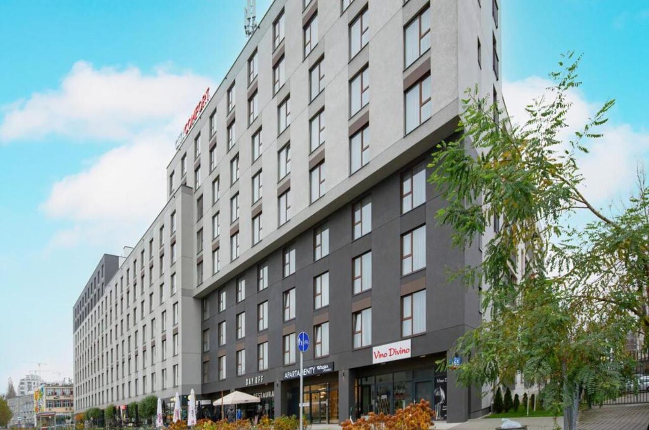 Warsaw City View: Modern Apartment with Parking Exterior photo